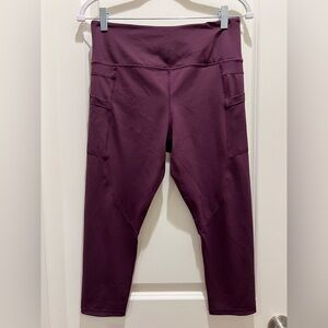 ZYIA Purple/Plum Capri Leggings
